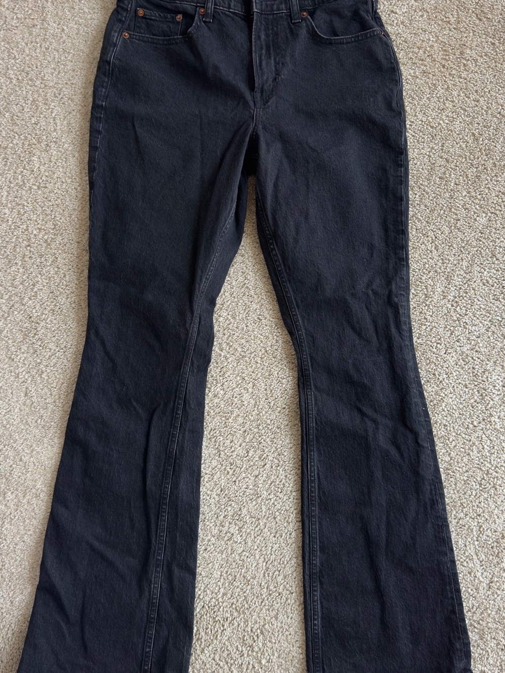 Abercrombie Bootcut Mid Rise Black Jeans